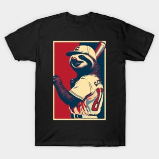 baseball chimpanzee, chimp, ape, animal, gorilla, monkey T-Shirt